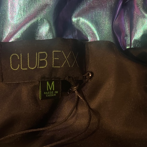 Dolls Kill Iridescent Ski Jacket with Black Faux Fur Hood - Picture 12 of 13